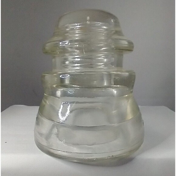 Vintage Hemingray #45 Made in USA 47-40 Clear Glass Insulator -read description - Picture 5 of 8